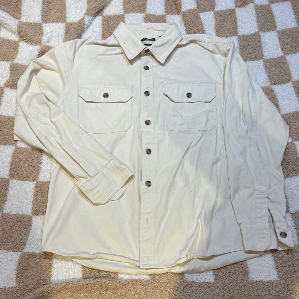 Kenneth Cole Off-White Button-Up Shirt